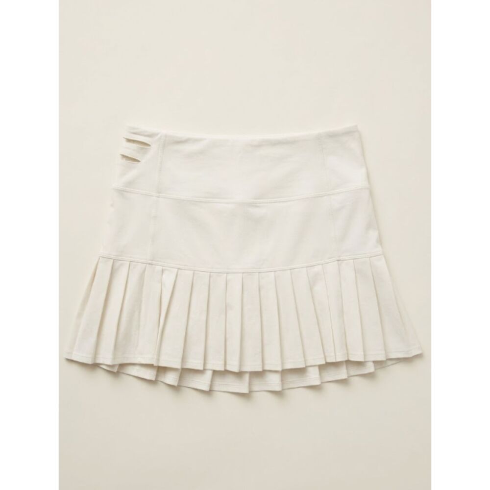 lululemon Hot Hitter Tennis Skirt 6 White Ball Pocket Lined Skort W8003S